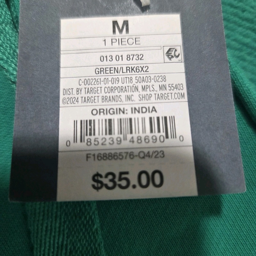 Universal Thread Women's Mini Fleece Long Sleeve Green Tunic Dress Size M NWT - Picture 7 of 13